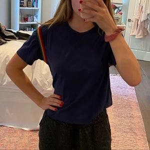 Aviator nation blue top